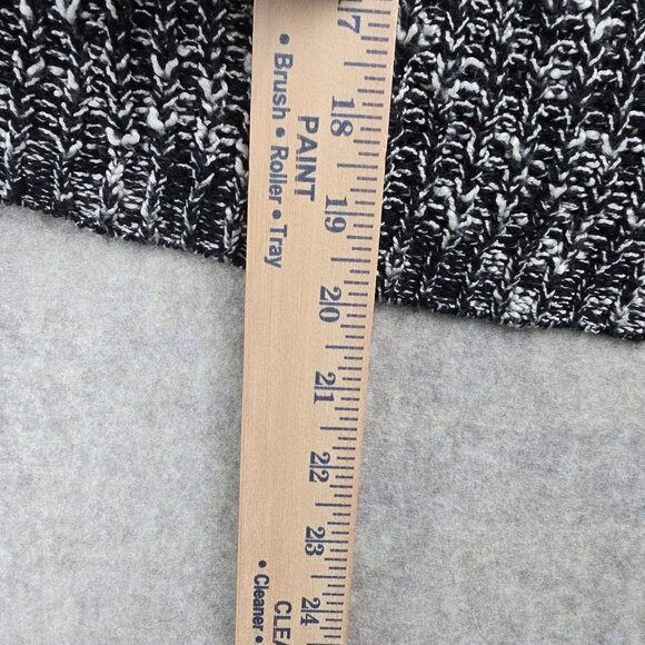 Rue21 Womens Black & White Knit Cardigan Sweater Medium Acrylic Tie Front - Picture 5 of 6